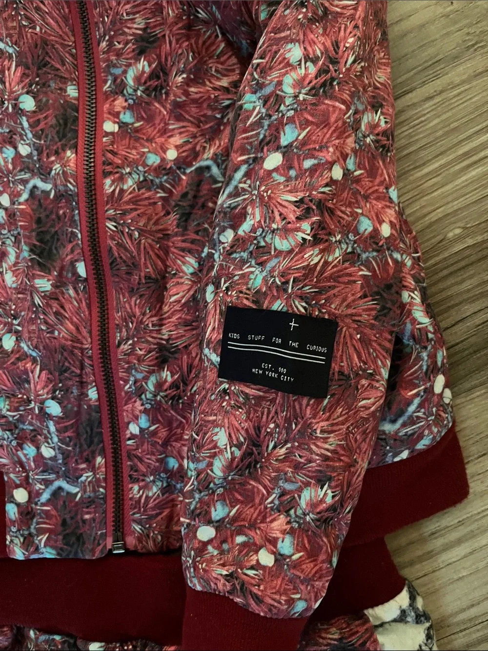 Agatha Cub Red kid’s Floral-Print jogger set size 4-5 reversible jacket